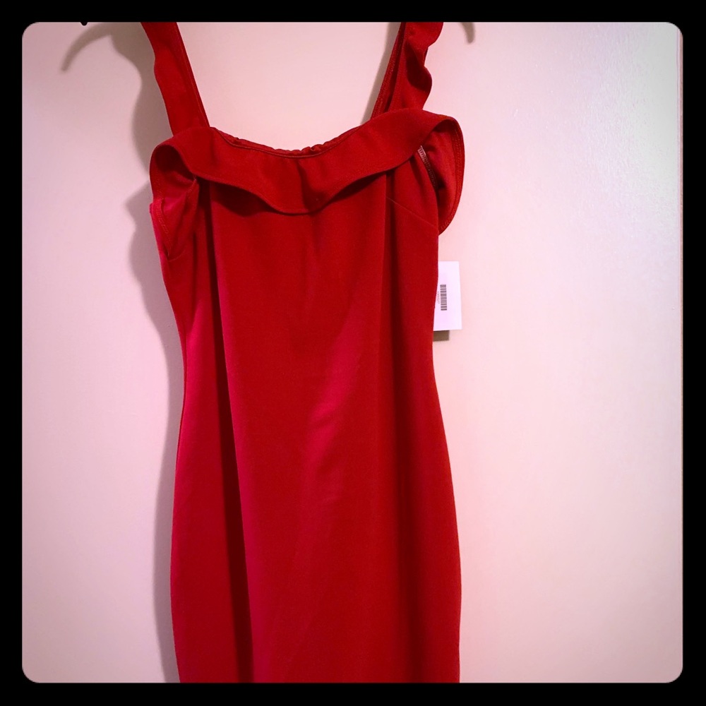 Red cocktail boutique dress.